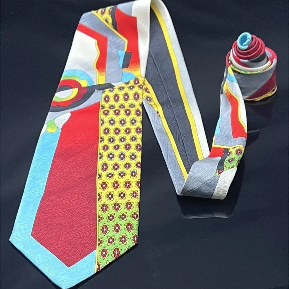 Vintage VITALIANO PANCALDI Men's Silk Tie - Picture 2 of 6